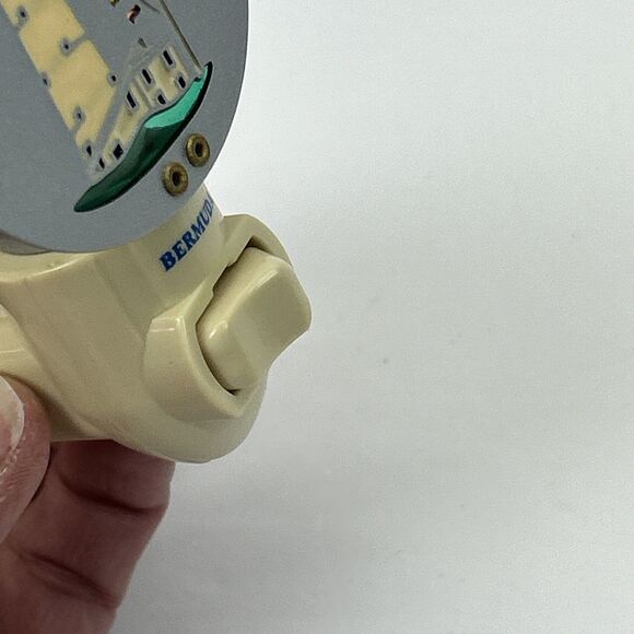 Vintage? Plug In Wall Night Light Lighthouse 4” Ship Mast Flags Bermuda Island - Picture 7 of 9